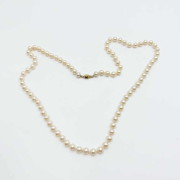 Vintage Marvella Signed Cream Faux Pearls Beaded Necklace - Picture 3 of 8
